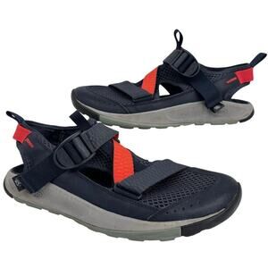 Chaco Odyssey Sport Sandals Mens Size 10 Blue Orange Hiking Outdoors All Terrain